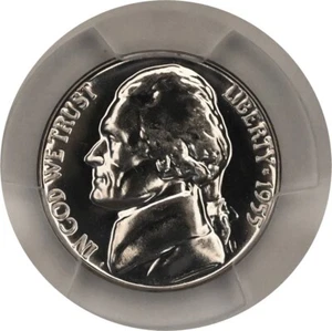 ONE OF PR68 1955 JEFFERSON NICKEL PCGS GRADED US 5C PROOF P-MINT EXACT COIN - Picture 1 of 6