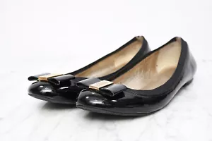 kate spade NEW YORK Patent Leather Black Ballerina Ballet Flats Womens Sz 8 - Picture 1 of 8