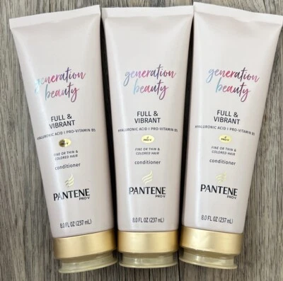3 Pantene Generation Beauty Full & Vibrant Cond Thin,Fine,Color Treated Hair 8oz - Image 1 of 2