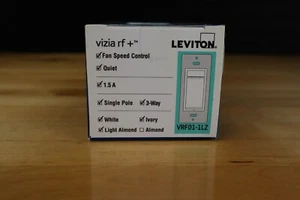 Leviton VRF01-1LZ Vizia RF+ Fan Speed Control Switch Smart Home - Picture 1 of 4