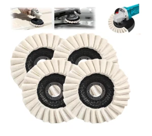 Pastimeamuse Wool Felt Flap Polishing Disc, Wool Felt Flap Discs Polishing Wheel - Picture 1 of 11