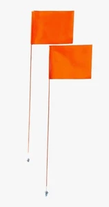JLP 3.5' Snow Plow Markers & Flags Orange Set Elite Snow Dogg Warn Vestil Tarter - Picture 1 of 3
