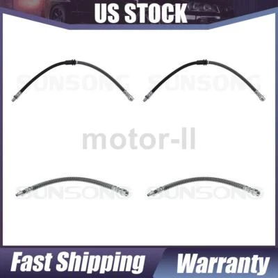 4X Línea de freno de manguera hidráulica de freno delantero trasero para Mercedes-Benz GLK250 2014-2015 Foto 1 de 4