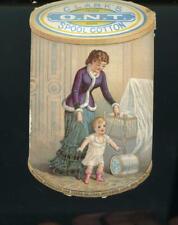VICTORIAN TRADE CARD: 1880 - 1920s CLARKS O.N.T. SPOOL COTTON -SEWING PRODUCTS