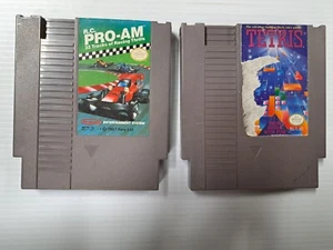 Tetris & R.C. Pro Am Authentic Nintendo NES Game Cartridges Only- Untested (w2-1 - Picture 1 of 6