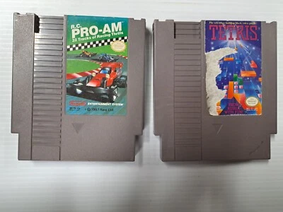 Tetris & R.C. Pro Am Authentic Nintendo NES Game Cartridges Only- Untested (w2-1 - Image 1 of 4
