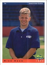 1993 Jamestown Expos Classic/Best #28 Mike Haag TR