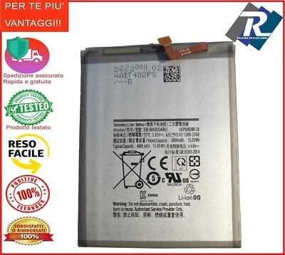 BATTERIA SAMSUNG GALAXY A30s (SM-A307) A50 (SM-A505) A20 EB-BA505 Sost.originale
