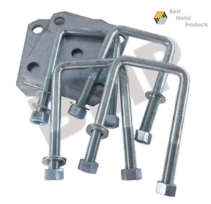(1)Boat Leaf Spring Axle Square M14 U-Bolt Kits 1000309 - Picture 1 of 3