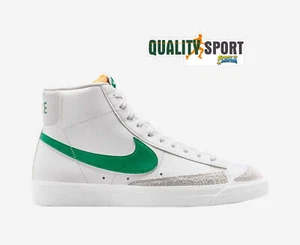 Nike Blazer Mid '77 VNTG Bianco Verde Scarpe Uomo Sportive Sneakers BQ6806 127 - Foto 1 di 7