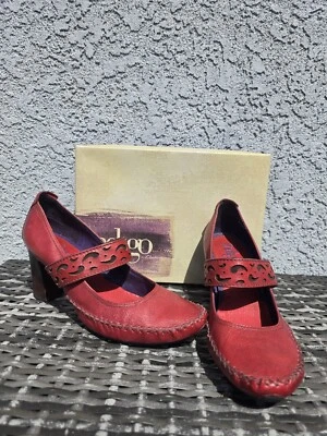 Indigo 83326 10M Cranberry Cordurdy High Heel Shoe Red Previous Worn 3 Inch - Image 1 of 4