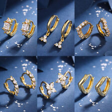 Gold Huggie Hoop Earrings Hypoallergenic Cartilage Piercing Women Jewellery Gift