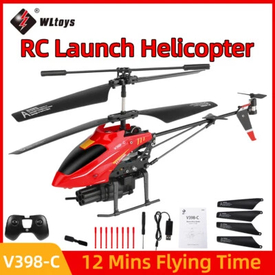 Wltoys RC Helicopter V398-C Plane Helicopter 2.4G 6-Axis Gyro Pressure Altitude - Image 1 of 4
