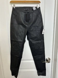 ZARA Kunstlederhose schwarz Gr. M Reißverschluss Neu mit Etikett - Bild 1 von 10