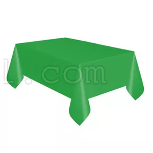 54" x 108" Tablecloth Rectangle Plastic Party Color Table Cover BUY 2 GET 1 FREE - Picture 1 of 10
