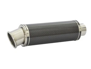 Honda CB500X Scarico SP Engineering Fibra di Carbonio Stubby Big Bore 2013-2017 - Foto 1 di 8