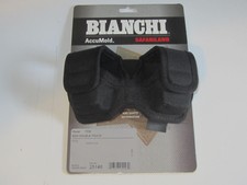 New Bianchi Black Accumold Nylon Double EDW Cartridge Pouch X26 X26P