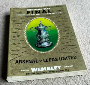 10 Unused 1972 FA Cup Final Programmes, Arsenal v Leeds United at Wembley - Picture 1 of 4