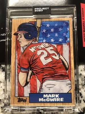 Topps project 2020 Card 81. Mark McGwire. By Artist blake jamieson. PR of 18205 - Image 1 of 3