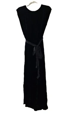 (L) Brand New Velvet by Graham & Spencer Kandace Black Silk-Blend Dress (L) - Image 1 of 4