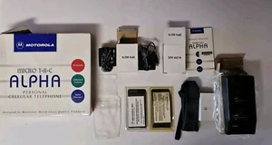 Vintage 1994 Motorola Micro Tac Alpha Box w/ Manual & Accessories ***NO PHONE*** - Picture 1 of 6