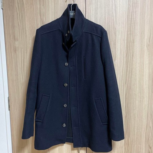 Maison Margiela 14 Stand Collo Mezzo Cappotto Giacca Uomo Taglia 44 Blu Lana