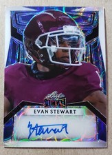 2023 Leaf Metal Evan Stewart Auto RC /4 Texas A&M Rookie