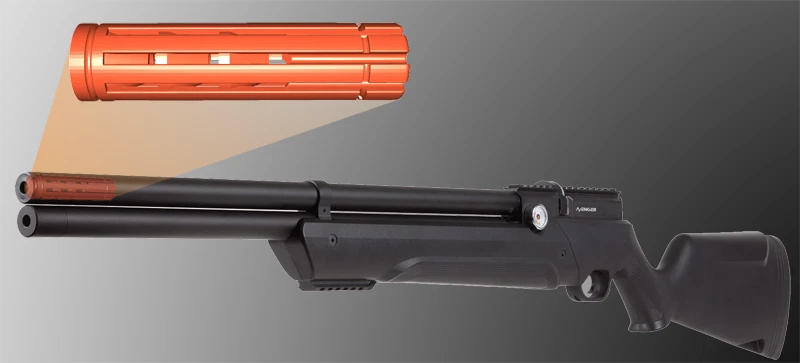 Custom Monocore Vented Baffle for Air Venturi Avenger & Umarex Origin Air Rifles