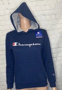 ** NWT- Boys Champion Hoodie- Navy- Sz Medium - Picture 1 of 8