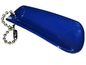 Llavero con cuerno de zapato Tupperware azul marino oscuro 1225 pequeños tesoros gadget vintage - Imagen 1 de 1