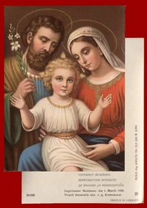 #60715 Deutschland 1939. Die Heilige Familie. Christliches Papier Ikone. 9,50 x 12 - Bild 1 von 1