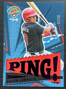 2024 Panini Prospect Edition Caleb Lomavita Ping! Insert #d /49 Washington Card - Picture 1 of 3