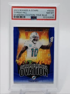 TYREEK HILL 2023 ROOKIES & STARS STANDING OVATION TRUE BLUE /49 PSA 8 Q2098 - Picture 1 of 2