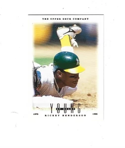 1996 Upper Deck #110 Rickey Henderson YH OAKLAND   ATHLETICS - Picture 1 of 2