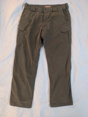 Pantalones tácticos 5.11 - 36x30 - Estilo TDU/Taclite Pro - Verde OD - Usados Foto 1 de 3