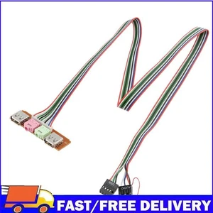 I/0 Audio Output Input Dual USB Front Panel Board Cable for Computer Case - Afbeelding 1 van 10
