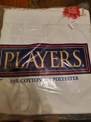 2 Men's Players  Boxer Shorts 6X (62-64)  White - Image 1 of 4