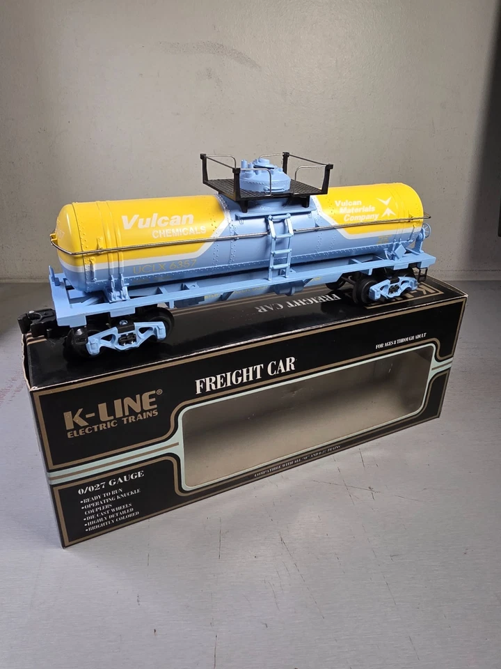 K_LINE K6357 Vulcan Tank Car W/Die Cast Chassis ++++ BRAND NEW ++++ OB ++++  - Image 1 of 4