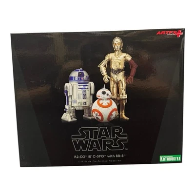 Kotobukiya Star Wars R2-D2 C-3PO BB-8 ARTFX+ 1/10 Statue 3-Pack Sealed - image 1 of 4