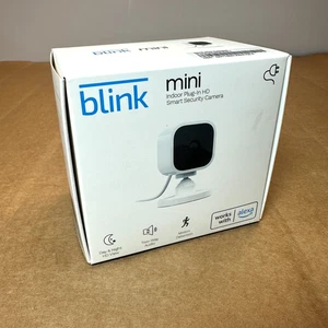 NEW! BLINK mini Indoor Plug-in HD Smart Security Camera-BLACK - Picture 1 of 4