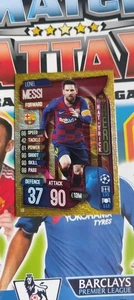 Carta Topps Match Attax Lionel Messi Hat Trick Hero Gold Foil #315 2019/20 - Foto 1 di 7