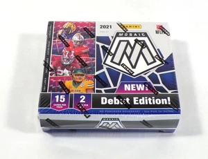 Caja de pasatiempos de fútbol americano Panini Mosaic 2021 selecciones de draft sellada (2 paquetes) - Imagen 1 de 2