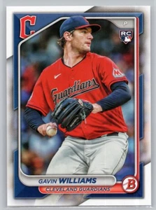 Bowman #66 Gavin Williams Cleveland Guardians RC 2024 - Imagen 1 de 2