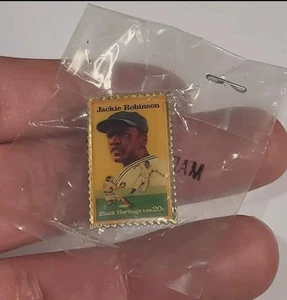 Vintage Rare USPS Jackie Robinson McDonalds African American Heritage Stamp Pin - Picture 1 of 3