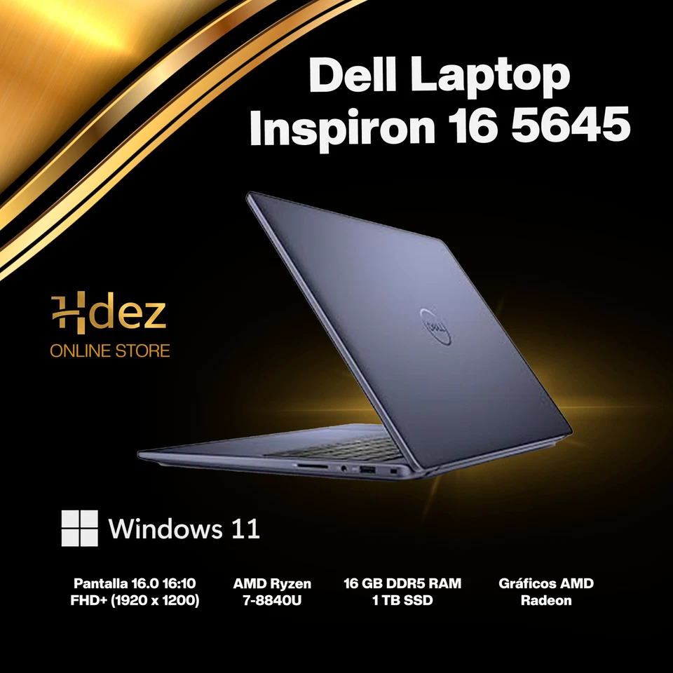 ​💻​Portátil Dell Inspiron 16 5645 - Pantalla FHD+ de 16 pulgadas (1920 x 1200)​ - Image 1 of 2