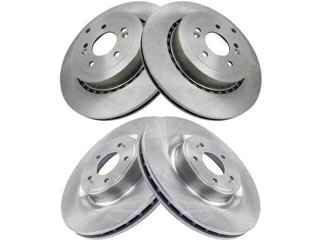 Front and Rear Brake Rotor Set For 2018-2023 Kia Stinger 2019 2020 2021 YF789TG - Image 1 of 1