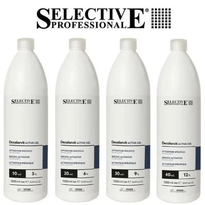 SELECTIVE PROFESSIONAL ACTIVE USE DECOLORVIT 1000ML OSSIGENO 10-20-30-40VOLUMI - Bild 1 von 4