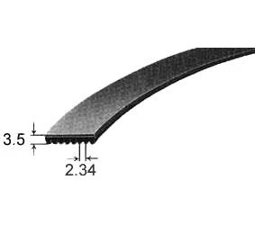 MEGADYNE Correa trapezoidal 1270 J5 para lavadora 6602001072 6602001497 SAMSUNG, INDESIT