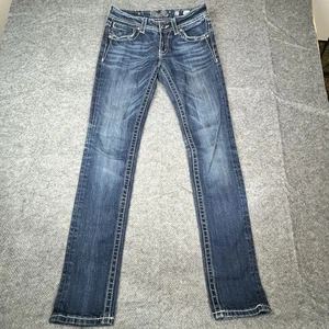 MISS ME Jeans Women’s Skinny Size 27 Stonewood Western Cowgirl JP5117Sk-3 - Picture 1 of 14