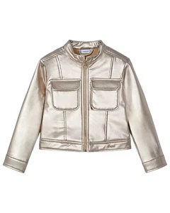 Mayoral Metallic Biker Jacket - Picture 1 of 4
